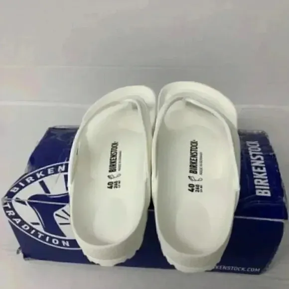 -229K Birkenstock, White, Regular Fit Sandals-EU-40 US-9 Womens