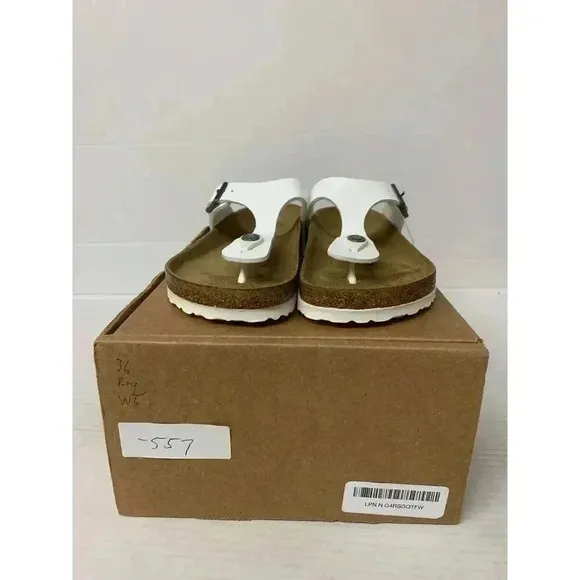 -557 Birkenstock White, Regular Fit Sandals, EU-36, US-5 Womens
