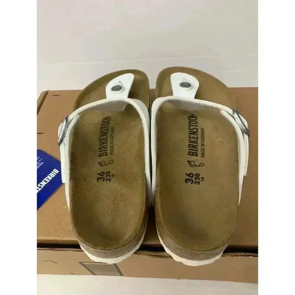 -557 Birkenstock White, Regular Fit Sandals, EU-36, US-5 Womens