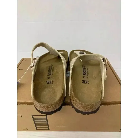 -744 Birkenstock Regular Fit, Gold, Sandals Regular Fit-EU-40, 9 Womens