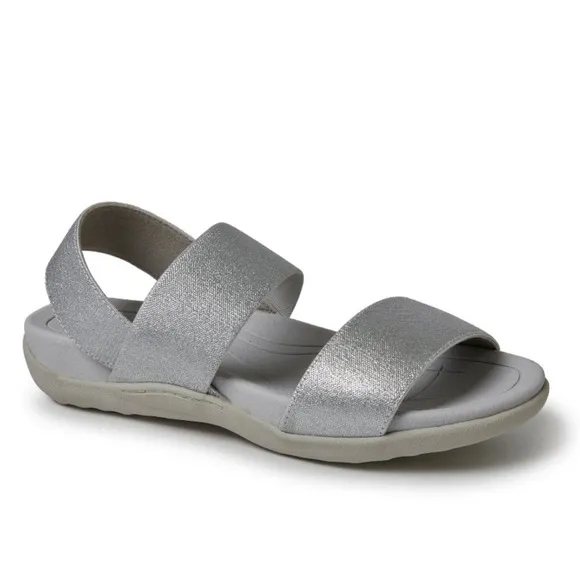 🩶 DEARFOAM SILVER SANDALS