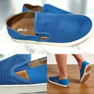 🔥🔥 OLUKAI Pehuea Slip-on Sneaker Shoes Size US 7.5 EU 37.5