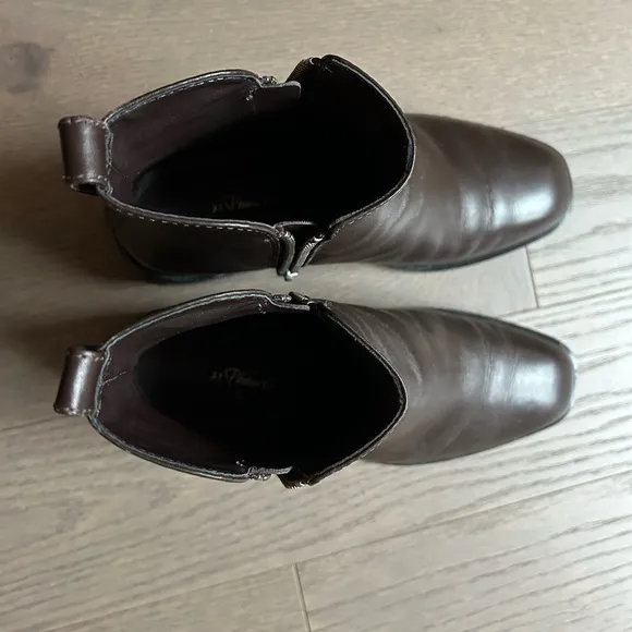 3.1 Phillip Lim - US 7 Alexa leather ankle boots, dark brown, 40mm
