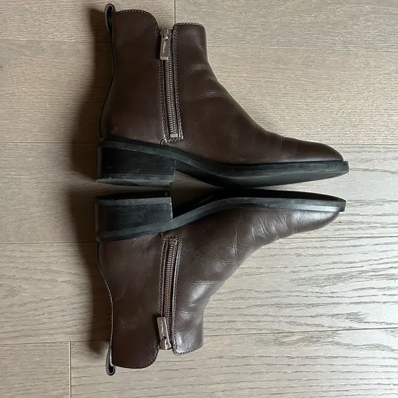 3.1 Phillip Lim - US 7 Alexa leather ankle boots, dark brown, 40mm