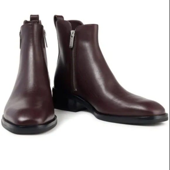 3.1 Phillip Lim - US 7 Alexa leather ankle boots, dark brown, 40mm