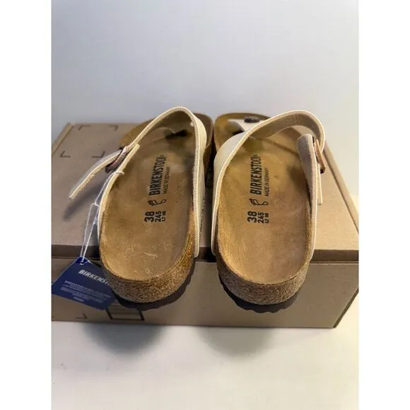 .4313 Birkenstock Beige, Regular Fit Sandals-EU-38, US-7 Womens