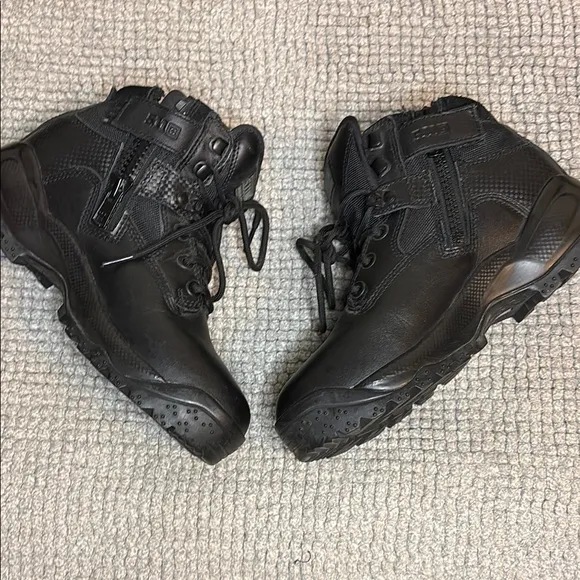 5.11 Tactical Black High-Top Boots with Sturdy Rubber Sole