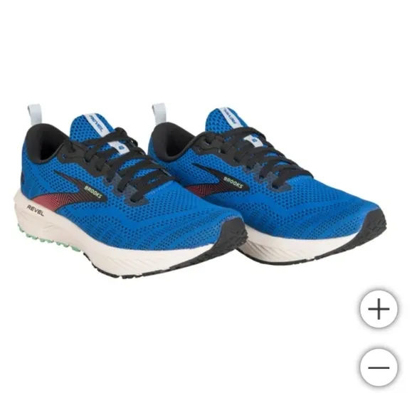 (5)Brooks Mens Revel 6  Blue Running Shoes