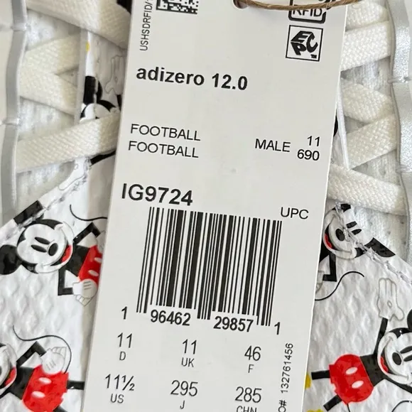 Adidas Adizero 12.0 x Disney Mickey Football Cleats