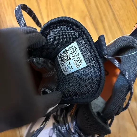 Adidas Black and White Winter Rain Boots