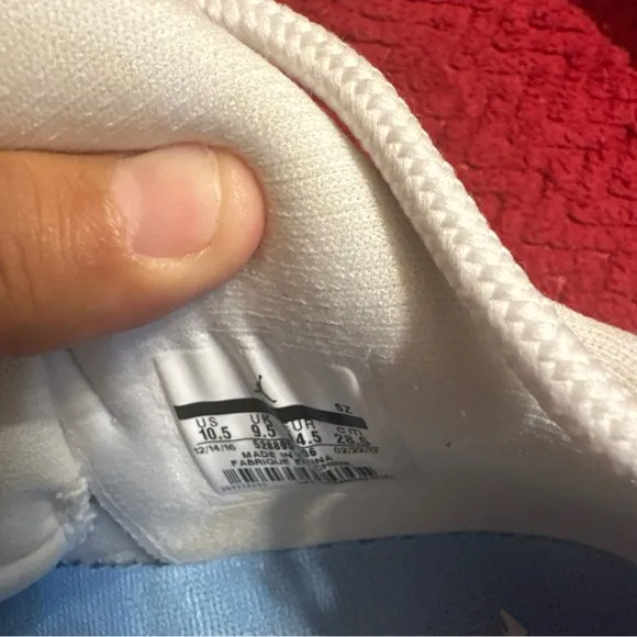 Air Jordan 10.5 Retro low UNC- SEE PICTURES BEFORE BUYING!! 528895-106