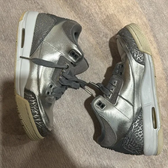 Air Jordan 3 Retro premium Heiress Metallic Silver