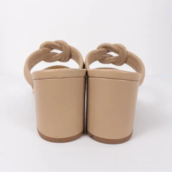 Alexandre Birman Vicky Leather Knotted Block Heel Sandals