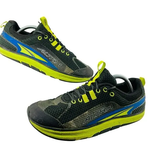 Altra Torin Zero Drop Black Blue Green A1235-1-110 Running Shoes Mens 11