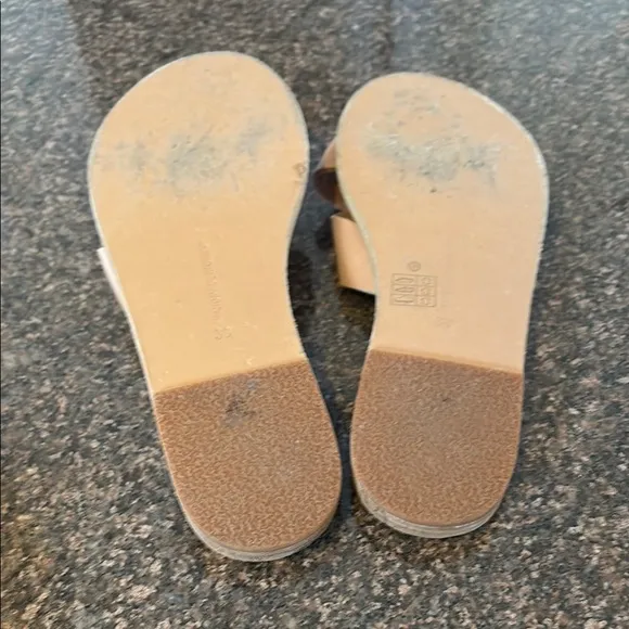 ANCIENT GREEK LADIES TAN SLIP ON SANDALS-8