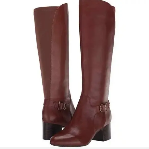 Anne Klein Honesty Boots Color Brown, Size 7M Women's Upper Leather