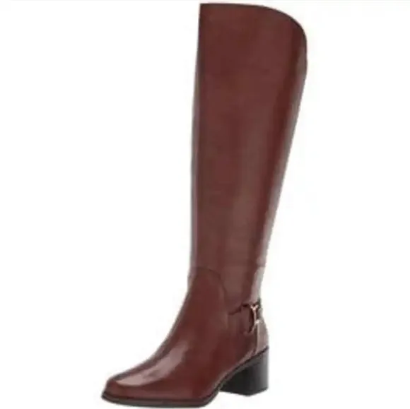 Anne Klein Honesty Boots Color Brown, Size 7M Women's Upper Leather