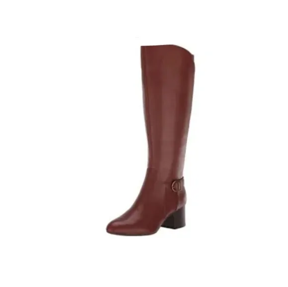 Anne Klein Honesty Boots Color Brown, Size 7M Women's Upper Leather