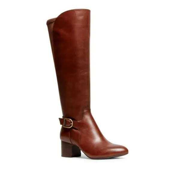 Anne Klein Honesty Boots Color Brown, Size 7M Women's Upper Leather