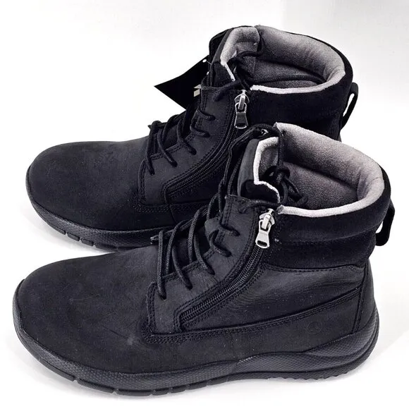 Anodyne Black Leather No. 90 Trail Worker Men's Boots Size 7XW