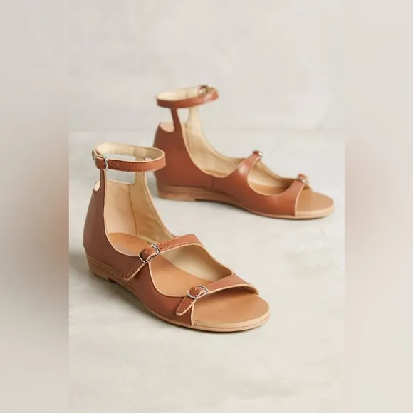 Anthropologie Farylrobin Idella Ankle Strap Sandals Size 5