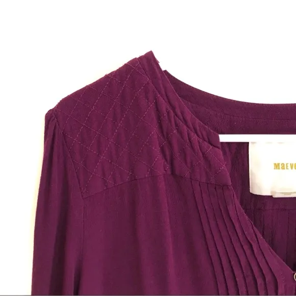 Anthropologie Maeve Galina Drop Waist Tunic Dress Large