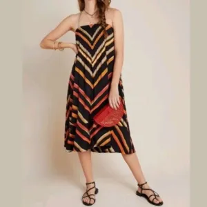 Anthropologie Runi Chevron Dress