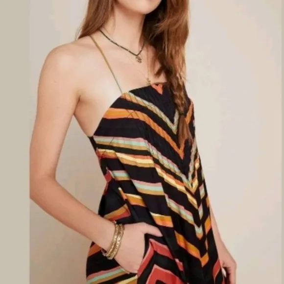 Anthropologie Runi Chevron Dress