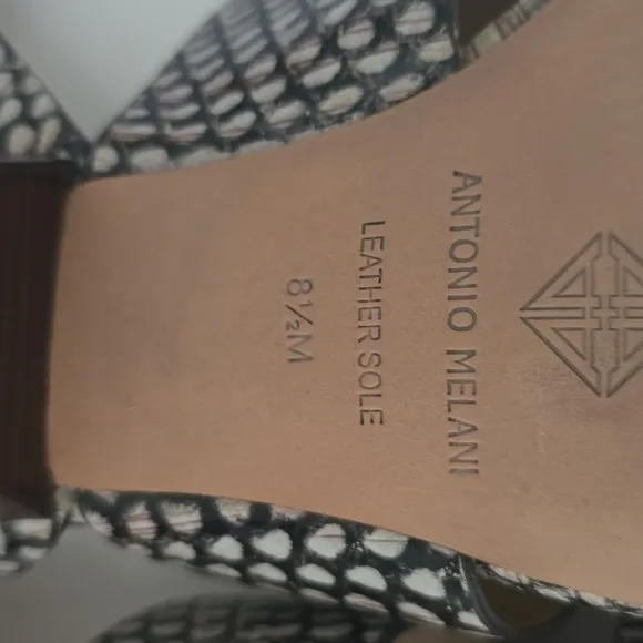 ANTONIO MELANI Snake Sandals w Straps, 8.5