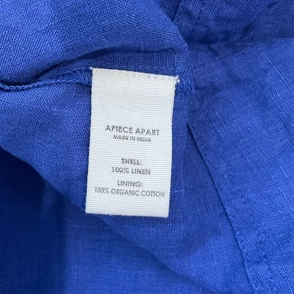 Apiece Apart Blue Sleeveless Polo Maxi Dress