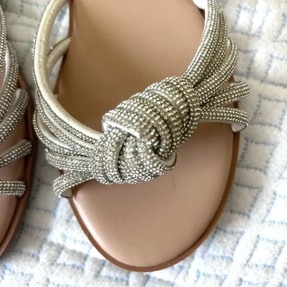 Aqua Silver Women's Sandals SZ 7.5