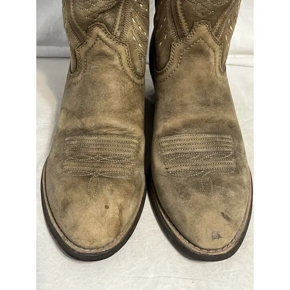 ARIAT AMMORETTE BROWN ROUND TOE WESTERN COWGIRL BOOT 10017332 WOMENS 6B