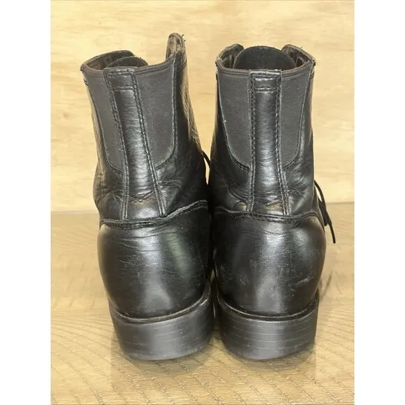 Ariat Cobalt Women’s Black Leather Lacer/Kiltie Boots With Tassel 33401 Size 9C