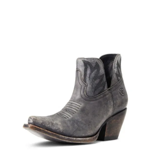 Ariat Hazel distressed black booties