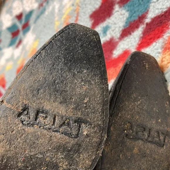 Ariat Hazel distressed black booties