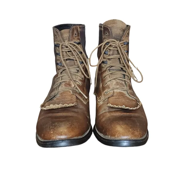 ARIAT Heritage Lacer Brown Leather Lace Up Boots Women’s Size 8.5 B Soft Toe