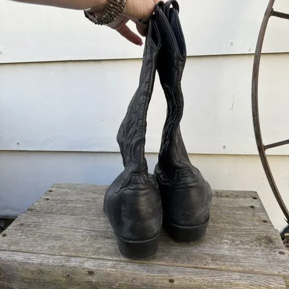 Ariat Heritage R Toe Black Cowboy Boots Style #34770 Size 10EE