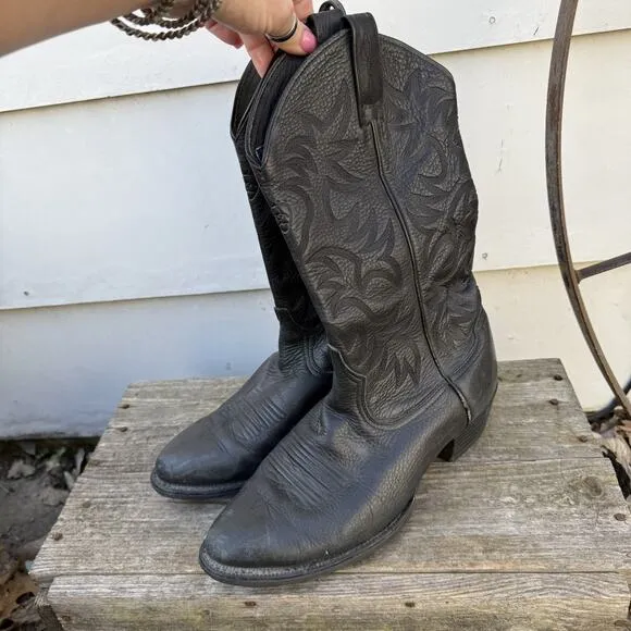 Ariat Heritage R Toe Black Cowboy Boots Style #34770 Size 10EE
