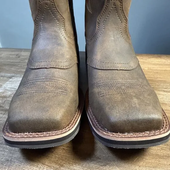 Ariat Ladies Delilah Square Toe Toasted Brown Western Boots 10018676 9.5B NWOB