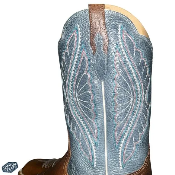 Ariat Women’s Brown/Gingersnap PrimeTime Square Toe Western Cowboy Boots | NEW!