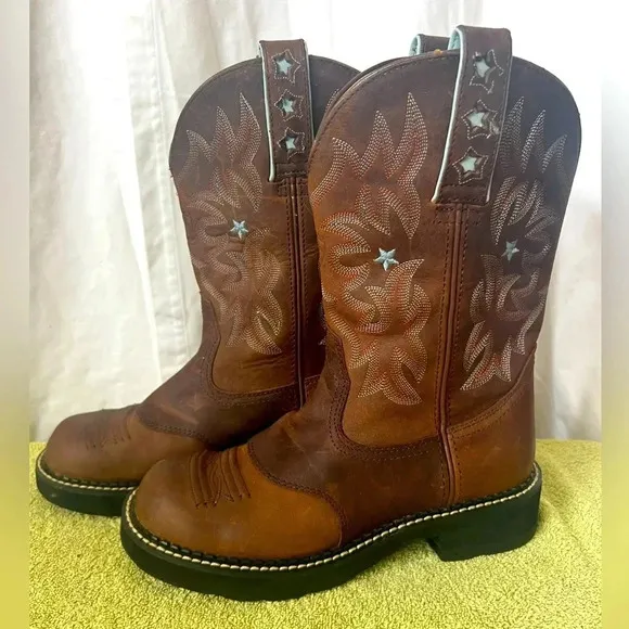 ARIAT WOMEN'S DRIFTWOOD PROBABY PERFORMANCE BOOTS ROUND TOE Women's Sz 6.5 FLAW