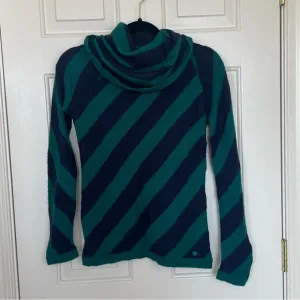 Armani Jeans vintage striped cowl neck sweater -wool, alpaca, acrylic blend | M