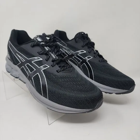 Asics Running Shoes Mens 11.5 Black Flyte Foam Gel Knit Gym Active Logo Sneakers