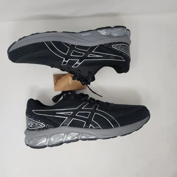 Asics Running Shoes Mens 11.5 Black Flyte Foam Gel Knit Gym Active Logo Sneakers