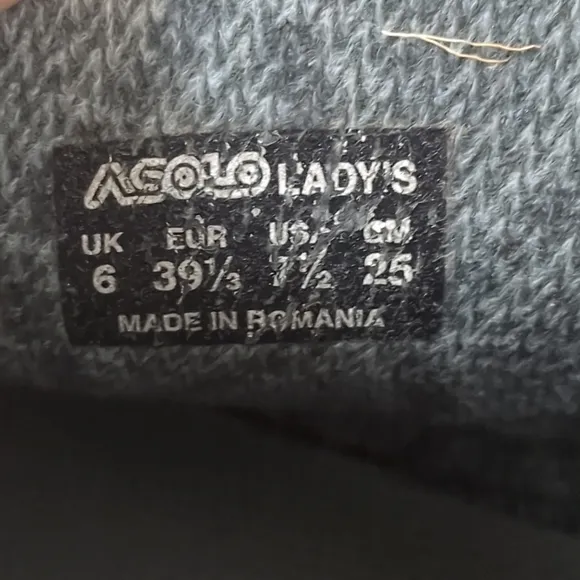 Asolo Atlantis Gore Tex Boots Womens Size 7.5 Gray Blue Hiking Travel