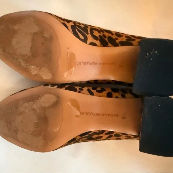 Banana Republic Sz 8.5 Women's Calf Hair Block Heels