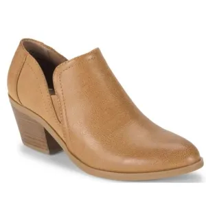 BareTraps Ankle Boots Size 8.5 Tan Block Heel Cushioned Insole Lightweight NEW