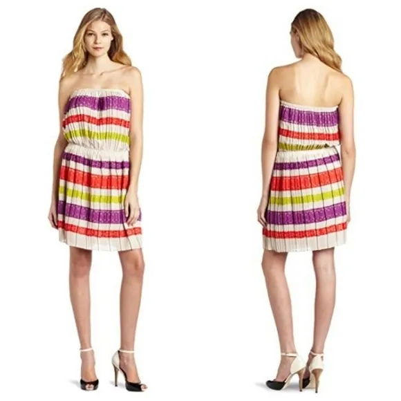 BCBGMAXAZRIA Mateo Lace appliqued crepe dress NWT