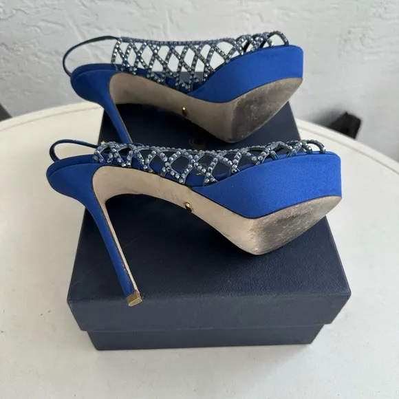 Beautiful crystal embellished Sergio Rossi sandals