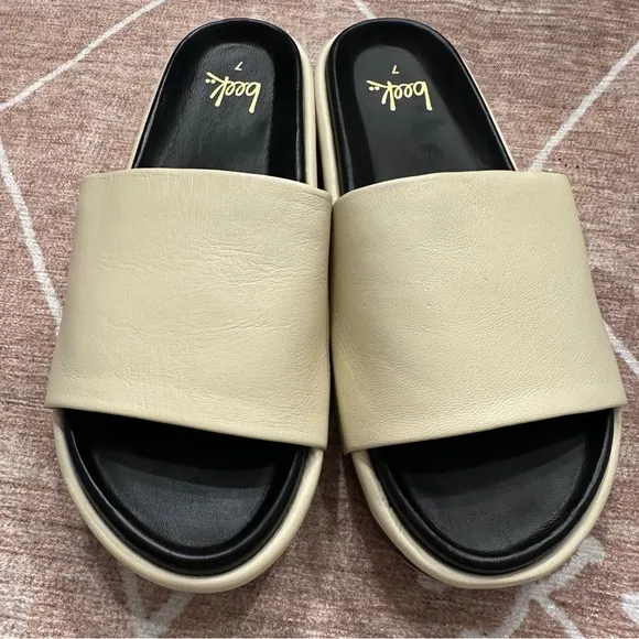 Beek Albatross Stripe Platform Sandals size 7